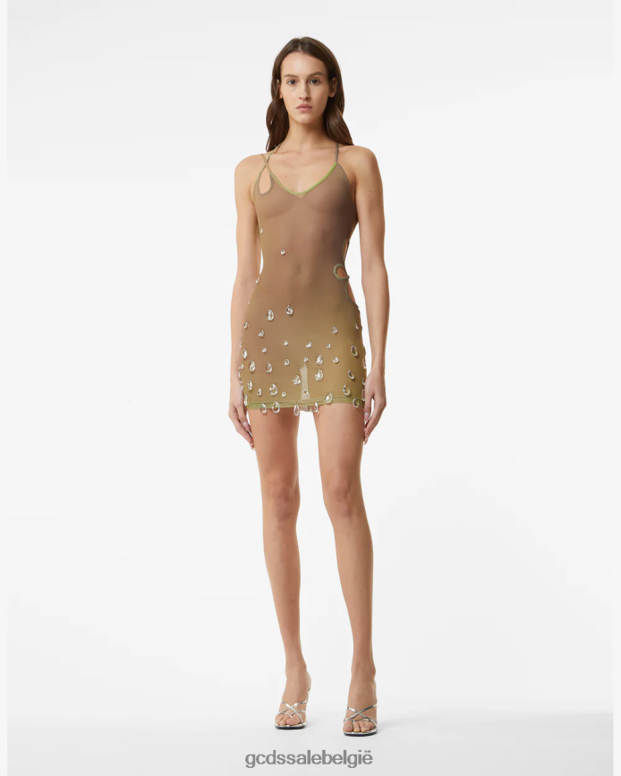 sita drops jurkje vrouwen GCDS militair groen kleding 4600VF430