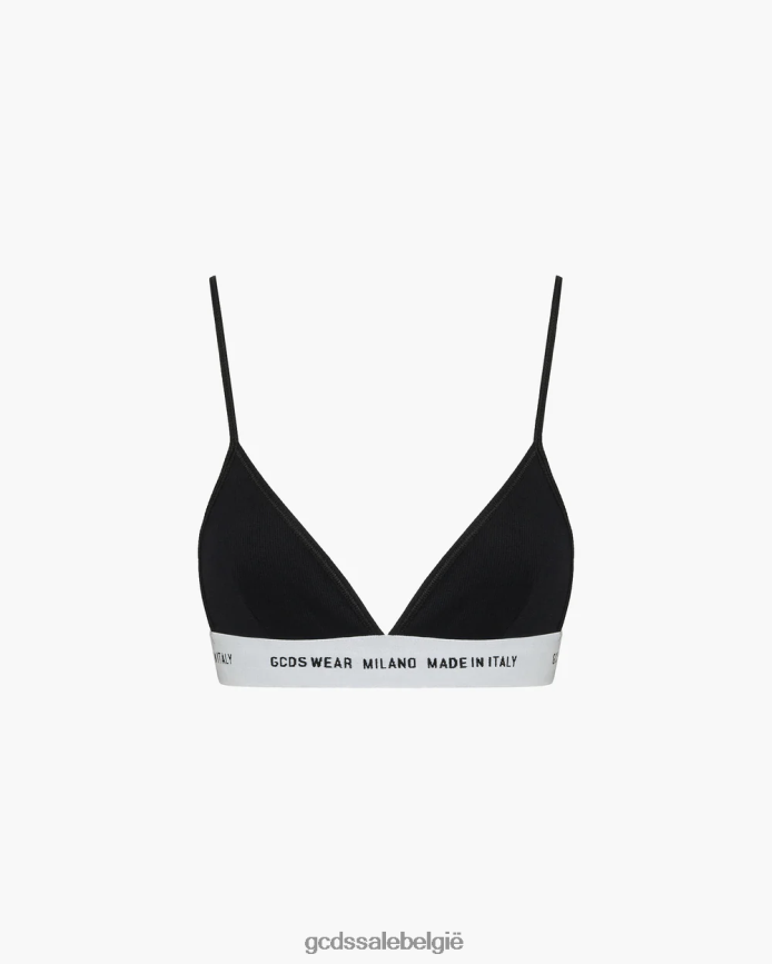 draag een basisbeha vrouwen GCDS zwart kleding 4600VF467