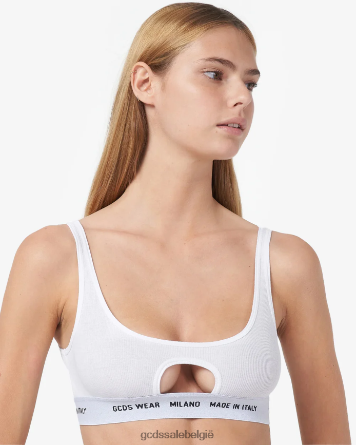 draag een oblo-bh vrouwen GCDS wit kleding 4600VF471