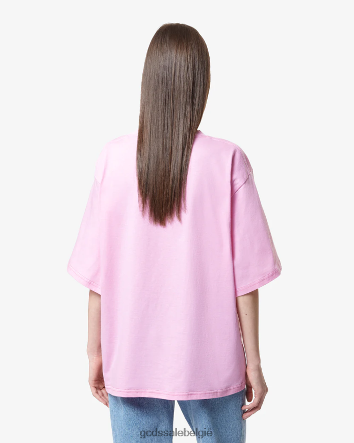 SpongeBob drukke mensen t-shirt vrouwen GCDS roze kleding 4600VF360