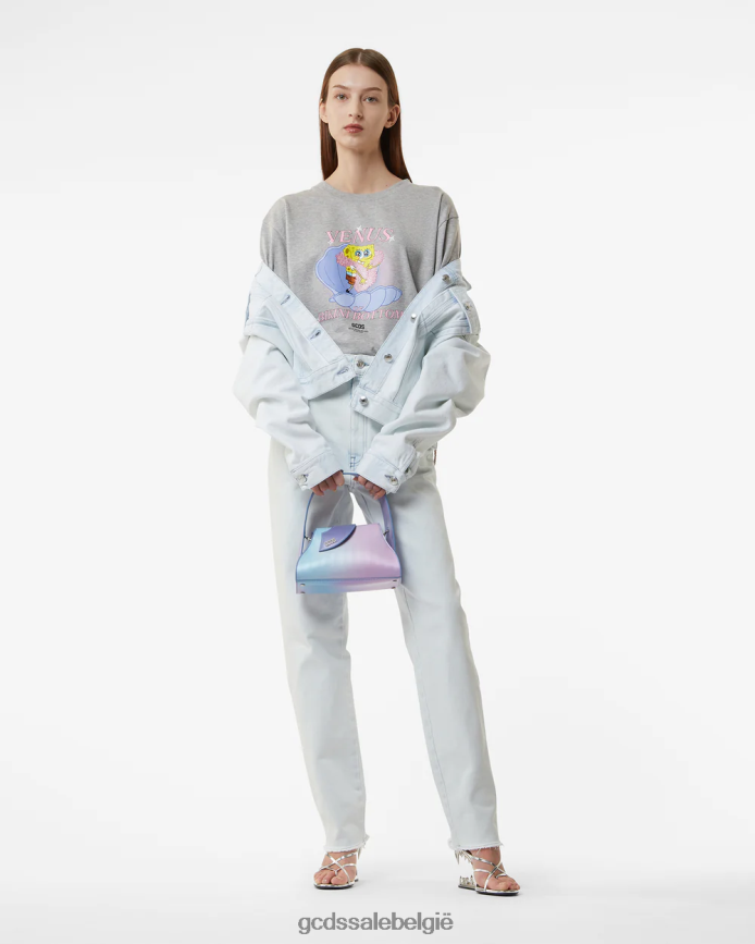 Spongebob Venus t-shirt vrouwen GCDS grijs kleding 4600VF361