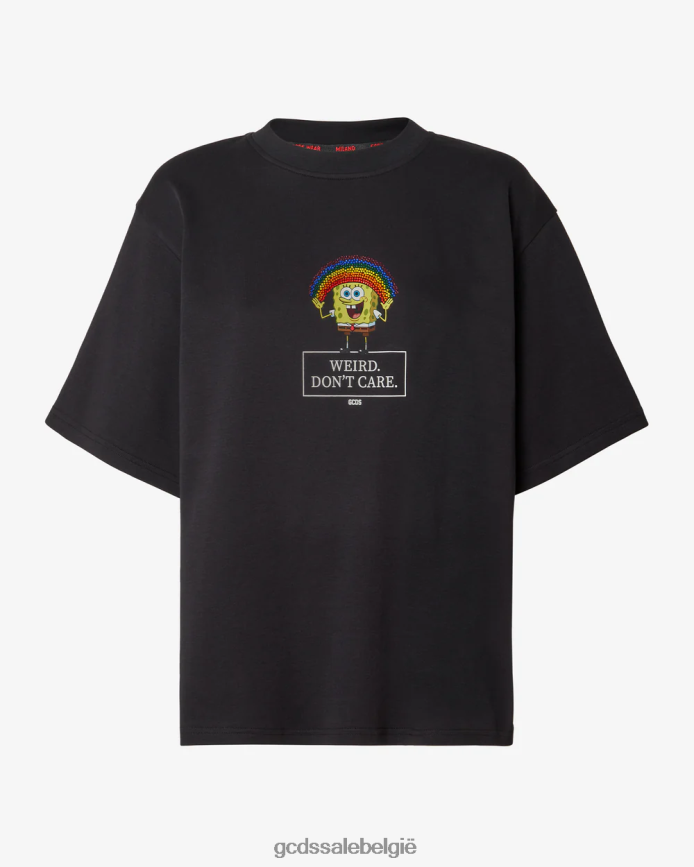Spongebob maakt niet uit t-shirt vrouwen GCDS zwart kleding 4600VF362