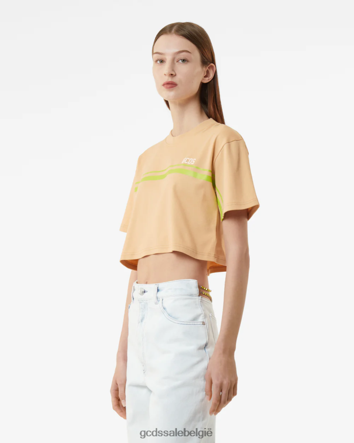 zalige croptop vrouwen GCDS beige kleding 4600VF365