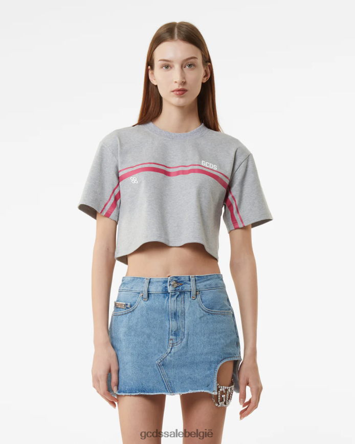 zalige croptop vrouwen GCDS grijs kleding 4600VF364