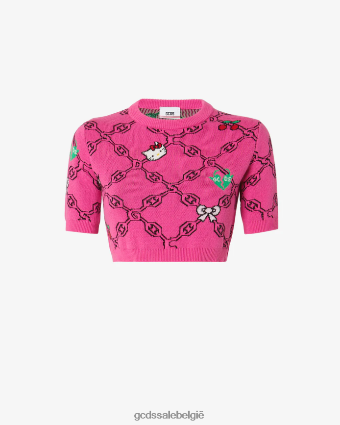 Hallo Kitty jacquard top vrouwen GCDS fuchsia kleding 4600VF381