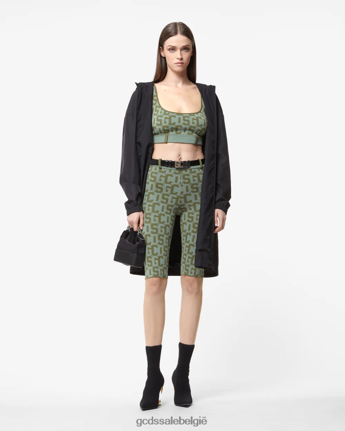 Matilda monogram bh vrouwen GCDS militair groen kleding 4600VF368