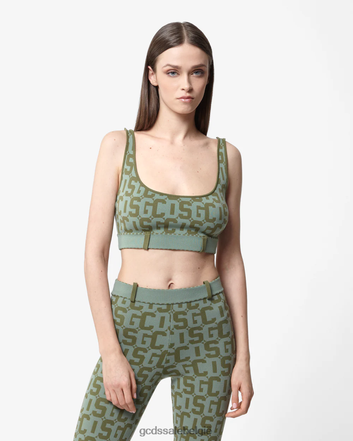 Matilda monogram bh vrouwen GCDS militair groen kleding 4600VF368