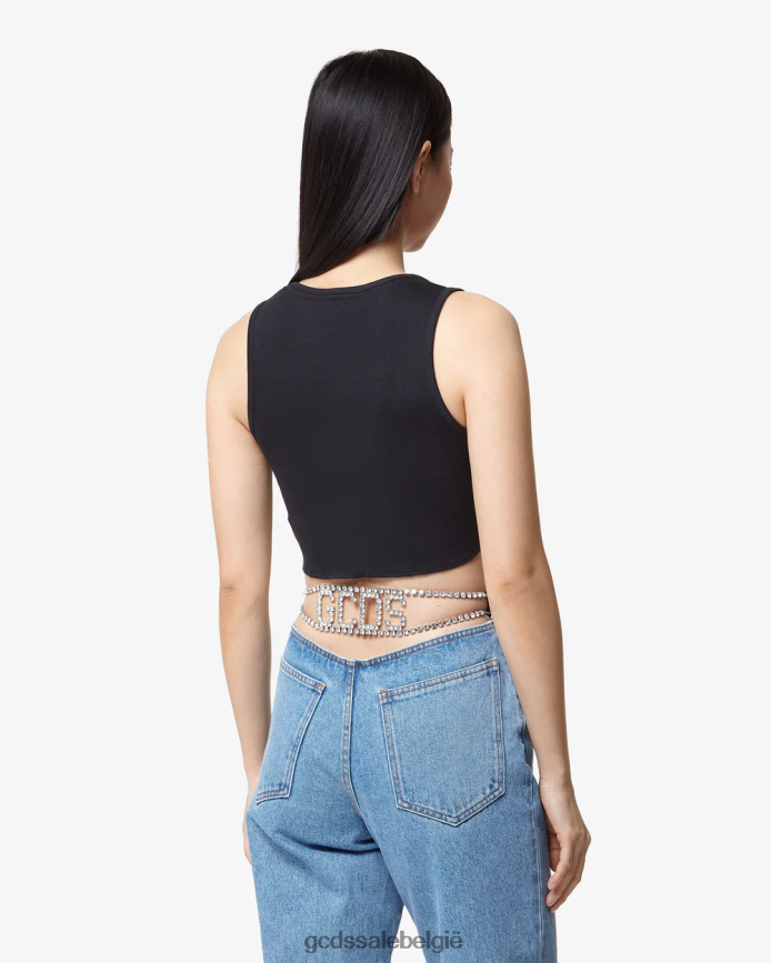 SpongeBob maakt het niet uit crop top vrouwen GCDS zwart kleding 4600VF382