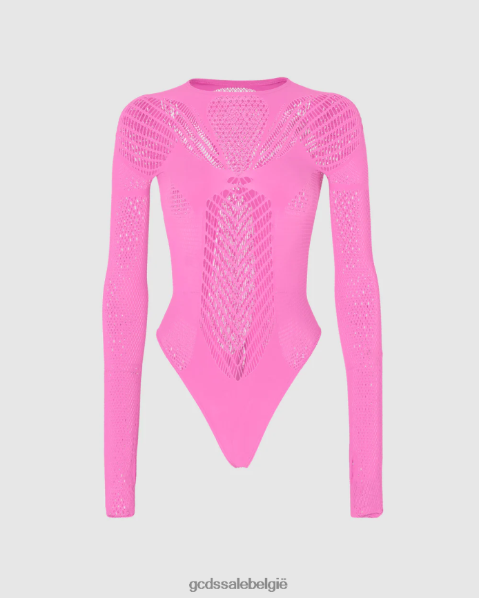 gif bodysuit vrouwen GCDS roze kleding 4600VF392