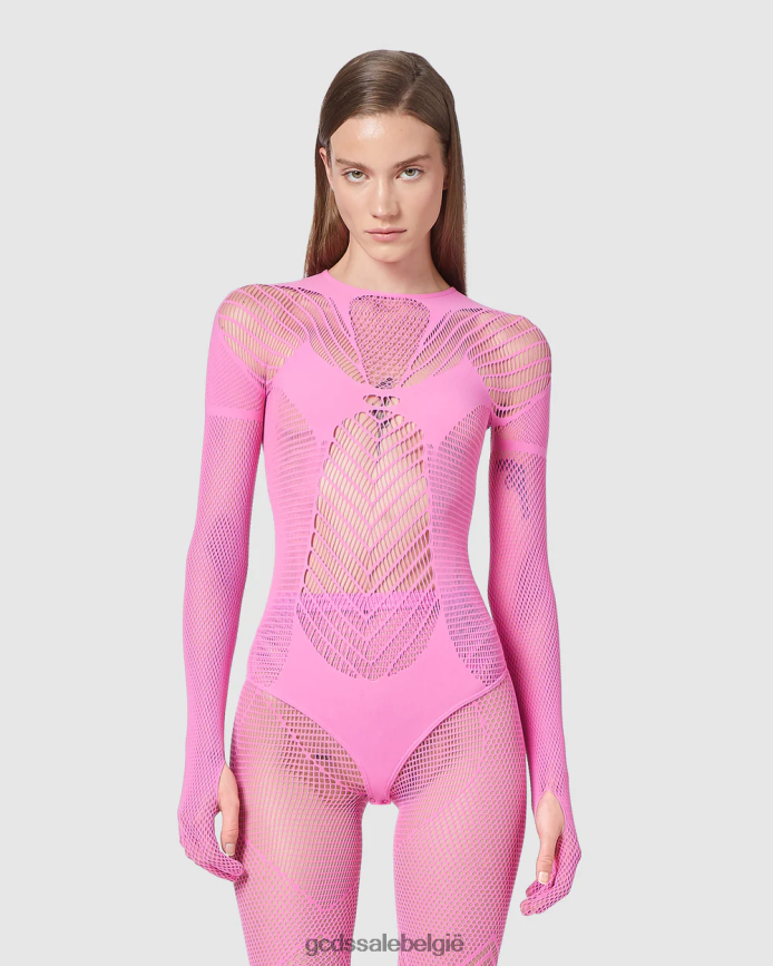 gif bodysuit vrouwen GCDS roze kleding 4600VF392