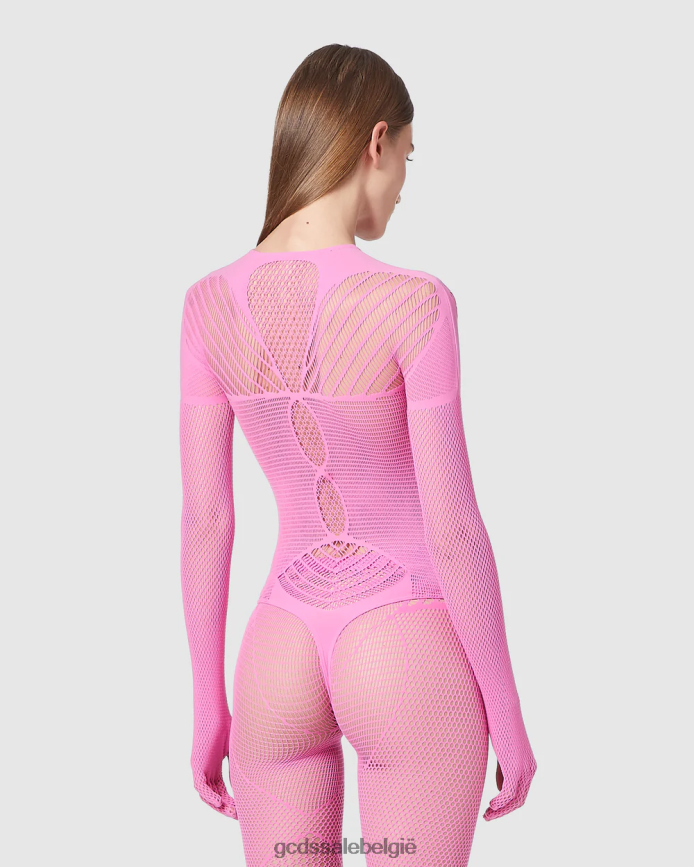 gif bodysuit vrouwen GCDS roze kleding 4600VF392
