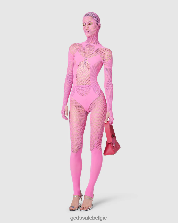 gif bodysuit vrouwen GCDS roze kleding 4600VF392