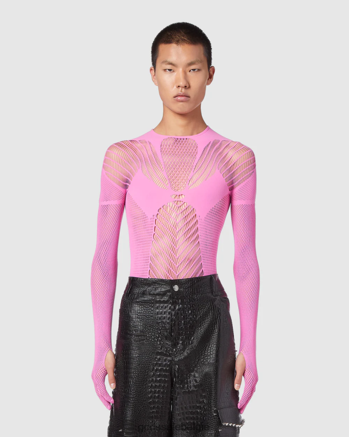 gif bodysuit vrouwen GCDS roze kleding 4600VF392