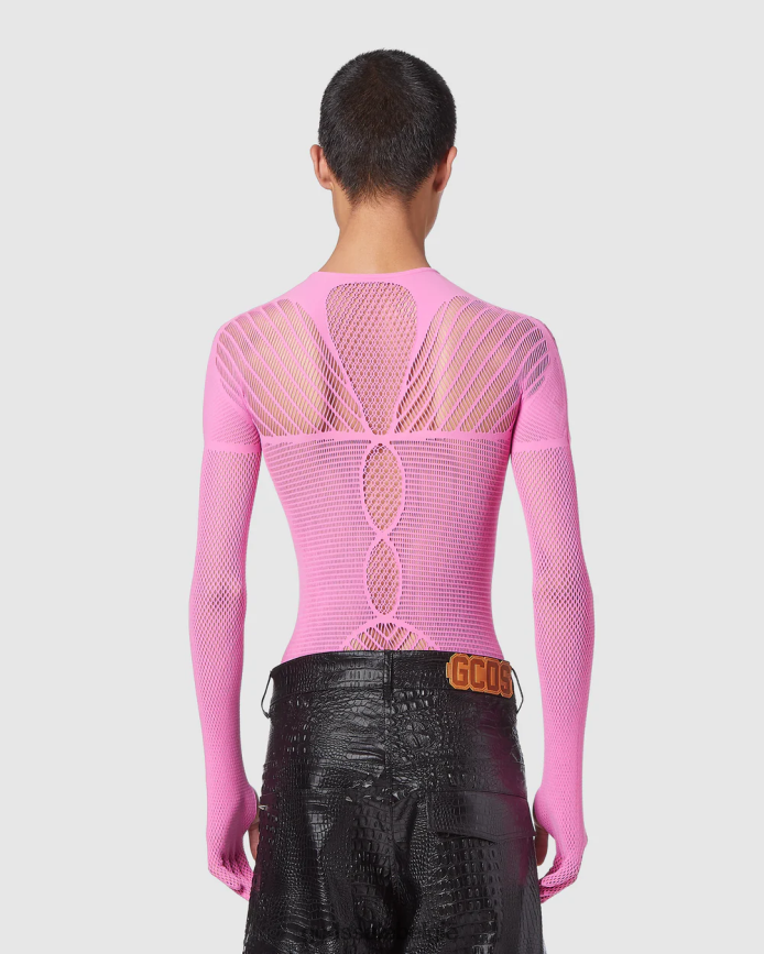 gif bodysuit vrouwen GCDS roze kleding 4600VF392