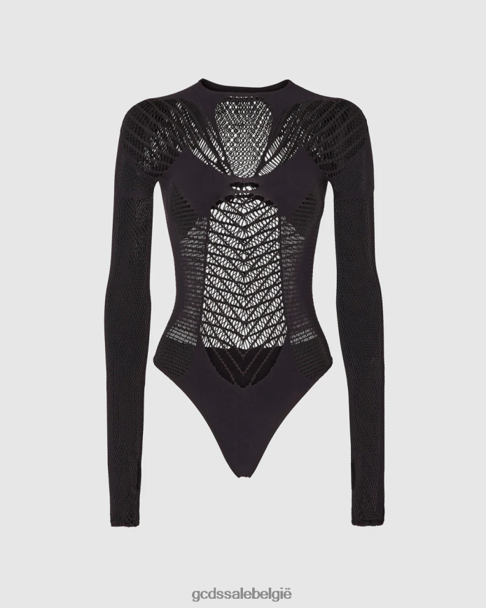 gif bodysuit vrouwen GCDS zwart kleding 4600VF394