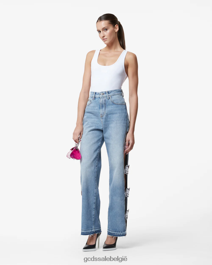 jersey bodysuit vrouwen GCDS wit kleding 4600VF379