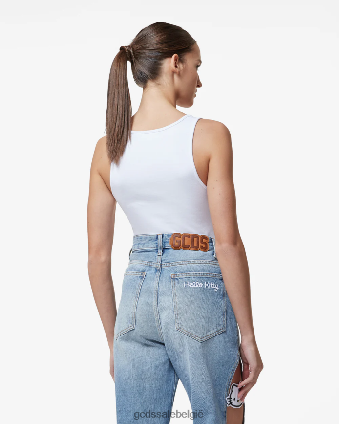 jersey bodysuit vrouwen GCDS wit kleding 4600VF379