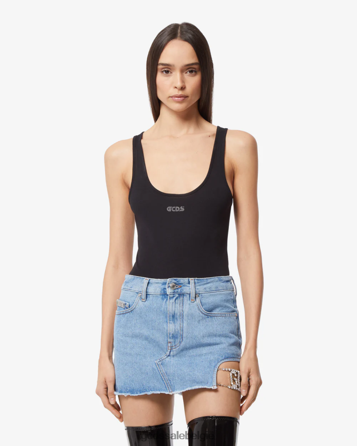 jersey bodysuit vrouwen GCDS zwart kleding 4600VF385