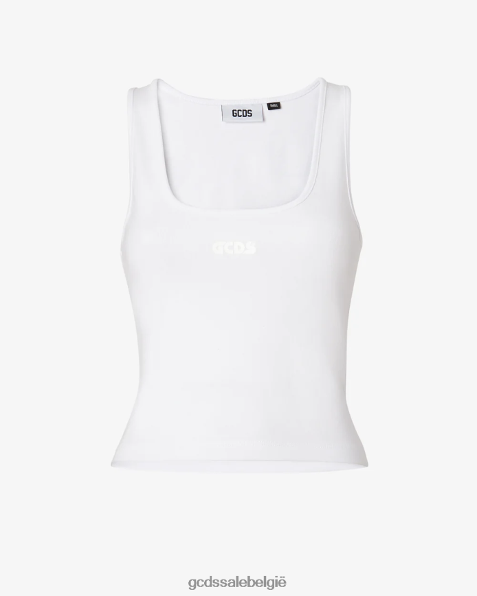 jersey topje vrouwen GCDS wit kleding 4600VF380