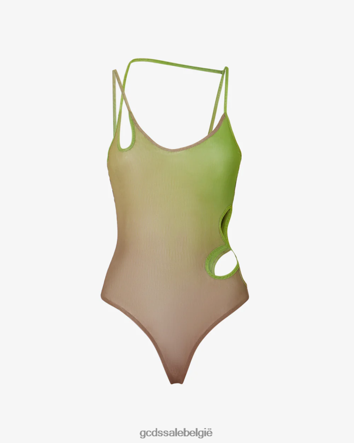 sita bodysuit vrouwen GCDS militair groen kleding 4600VF391