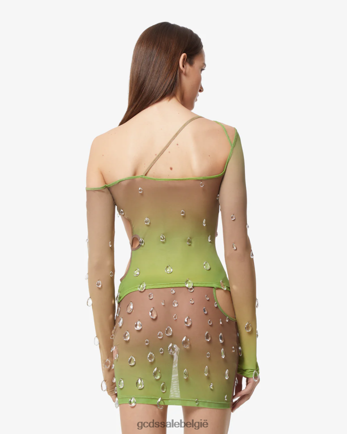 sita valt naar boven vrouwen GCDS militair groen kleding 4600VF383