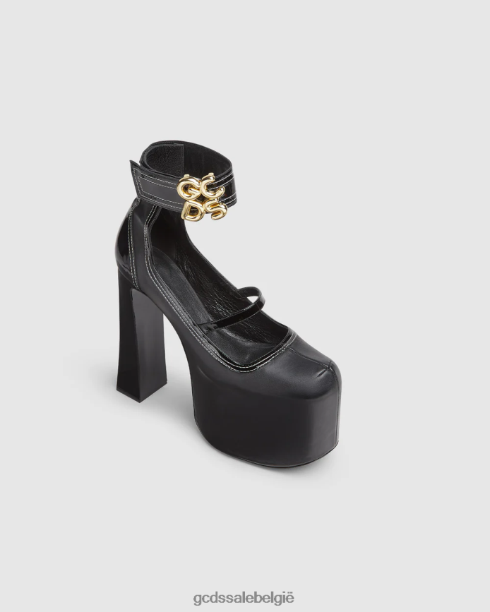goddelijke hakken vrouwen GCDS zwart schoenen 4600VF559