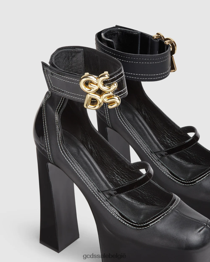 goddelijke hakken vrouwen GCDS zwart schoenen 4600VF559
