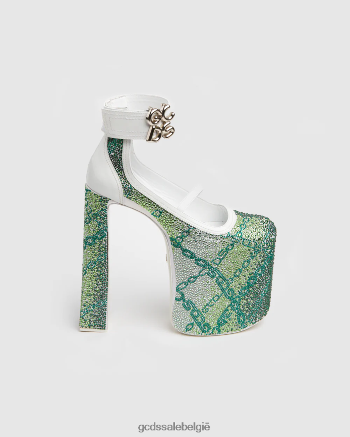 kristallen goddelijke hakken vrouwen GCDS groente schoenen 4600VF560
