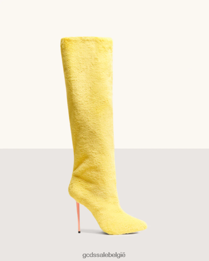 bontlaarzen vrouwen GCDS geel schoenen 4600VF567