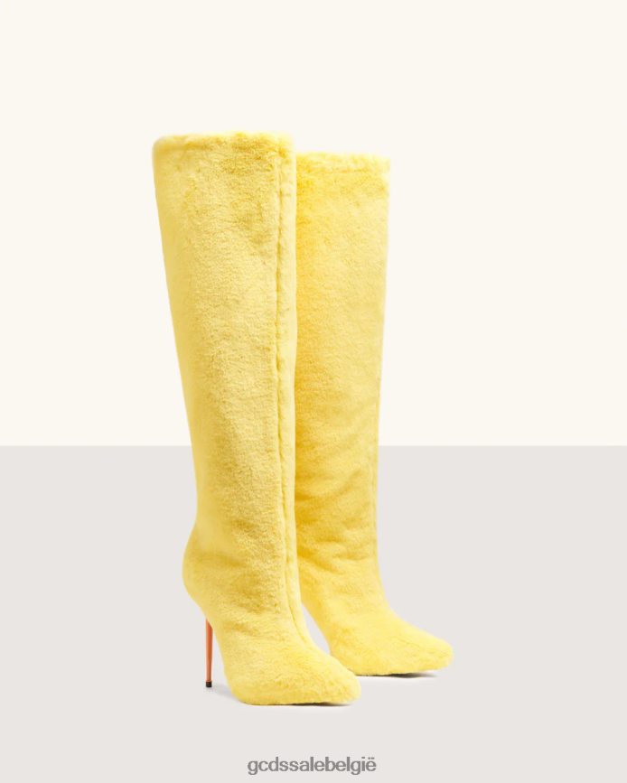bontlaarzen vrouwen GCDS geel schoenen 4600VF567