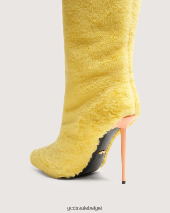 bontlaarzen vrouwen GCDS geel schoenen 4600VF567