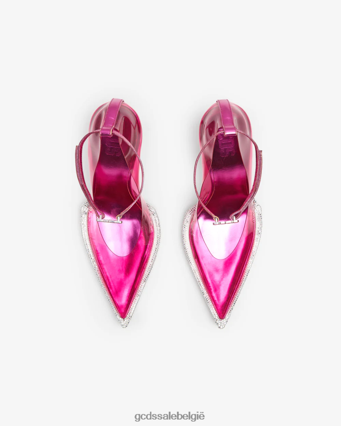 transpallic ruiterpompen vrouwen GCDS fuchsia schoenen 4600VF502